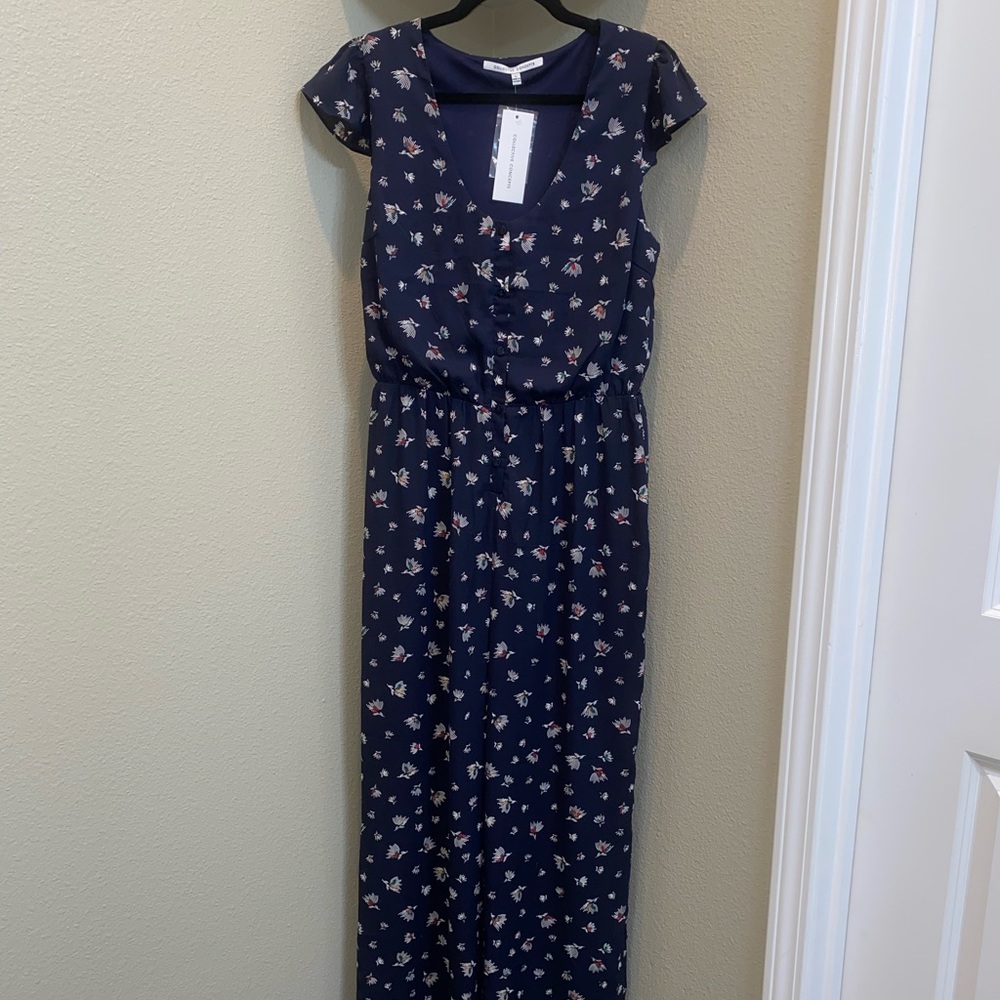 New Collective Concepts Katie Cap Sleeve Jumpsuit L